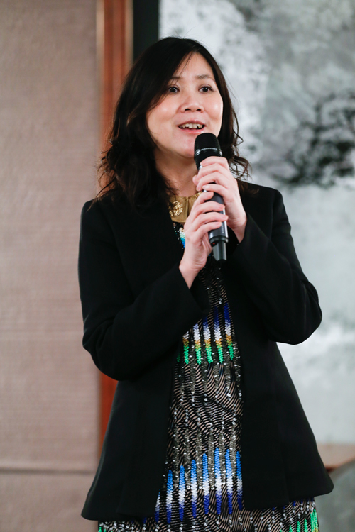 駐京辦主任朱曼鈴在酒會上致辭