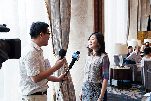 朱曼铃接受沈阳广播电视台访问