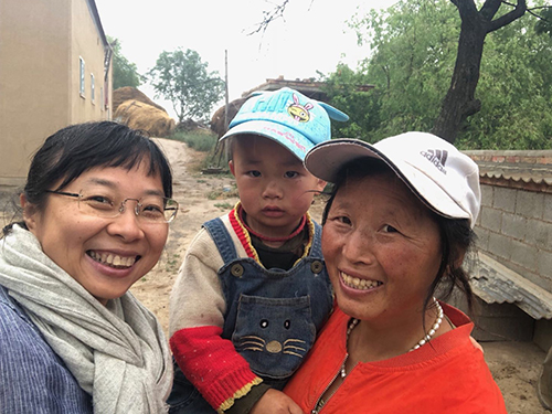 駐京辦考察甘肅省馬岔村無止橋夯土建築示範項目3