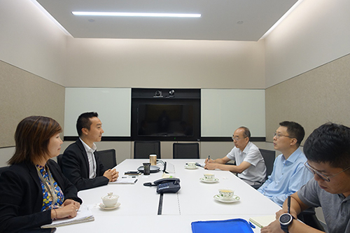 駐天津聯絡處主任與天津市人民政府港澳工作辦公室副主任會面1