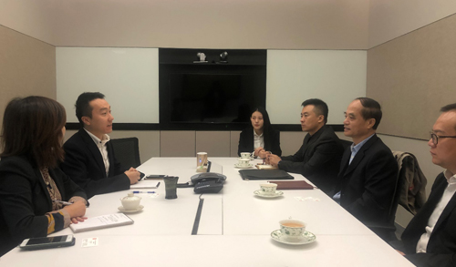 驻天津联络处主任与天津市政协港澳台侨和外事委主任会面1