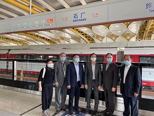 驻京办主任考察北京地铁S1线1