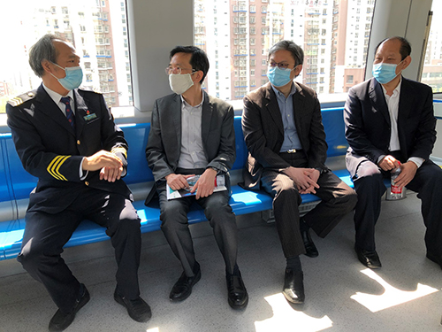 驻京办主任考察北京地铁S1线1