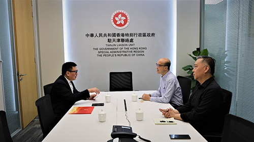 全国人大代表、天津市政协常务委员、惠州新动力创会主席楼家强到访驻天津联络处1