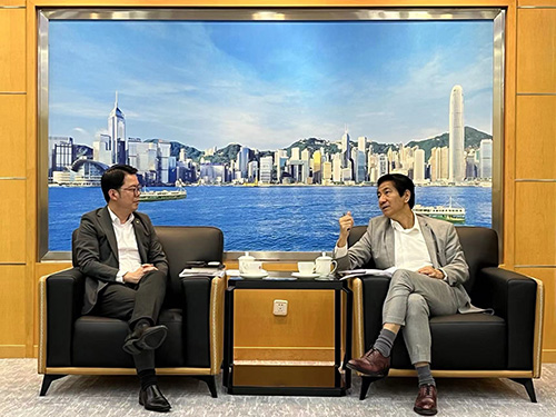 駐京辦主任與南洋商業銀行（中國）有限公司北京分行行長李子健會面1